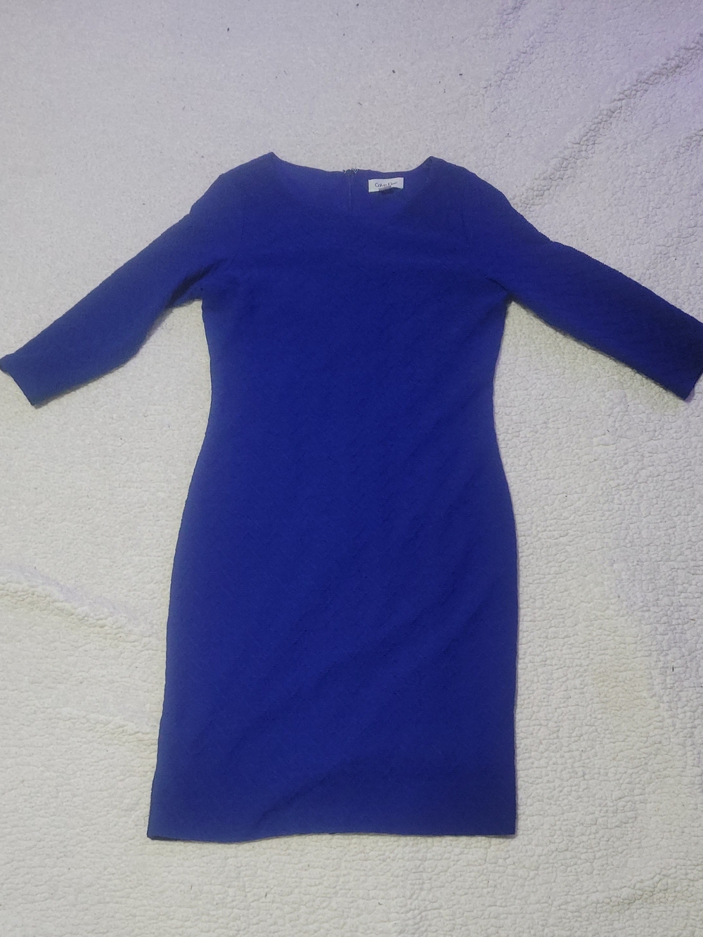 Calvin Klein Cobalt Blue Midi Sheath Dress